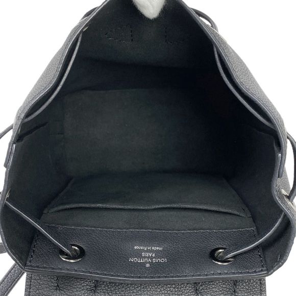Louis Vuitton Backpack Mini Daypack Rucksack Leather Noir Black - Picture 5 of 6